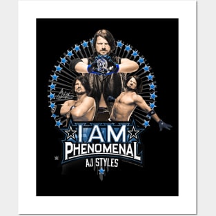 AJ Styles I Am Phenomenal Collage Posters and Art